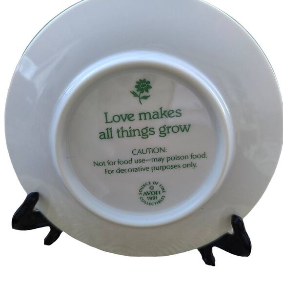 Vintage VTG Glass 5 inch Avon Mother's Day Plate Gift Decor - Picture 4 of 5